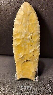 Authentic Clovis Point Early Paleo (12,500 10,600 BP) Comes with Butler COA