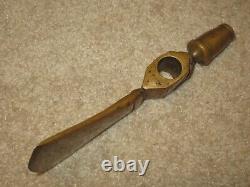 Authentic Early 1890's Plains Brass Peace Pipe Tomahawk Head 6 7/8 Long