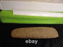 Authentic early archaic Hardstone Granite celt large size personal find Mi