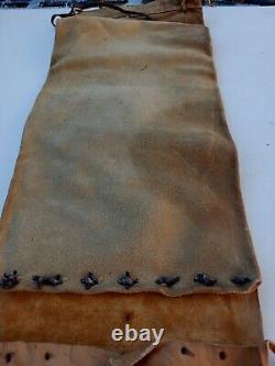 Awesome Vintage Native American Parfleche Pipe Bag Pigment Paint Early 1900