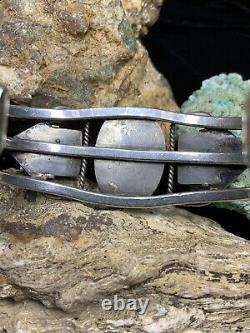 BIG, 1930's Sterling Silver Arrows Cuff Bracelet By John Gordon Leak, 39.0g