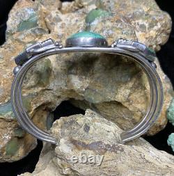 BIG, 1930's Sterling Silver Arrows Cuff Bracelet By John Gordon Leak, 39.0g