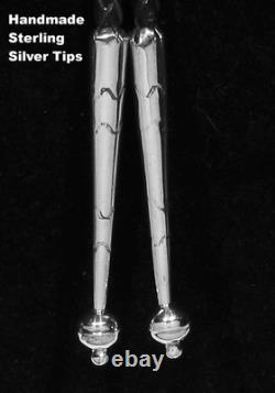 BIG OLD 70s Signed Navajo 925 Silver Kingman Turquoise Coral Lg Feather Bolo Tie