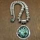 Beautiful Bold Sterling Silver And Variscite Necklace By Orville Tsinnie +