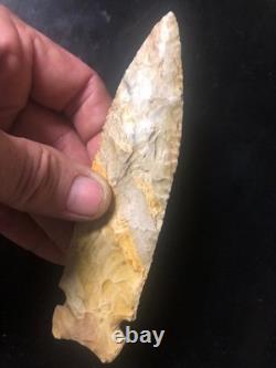 Big osceola greenbrier, 5 3/4 long. Early archaic extremly nice spear, tenn creek