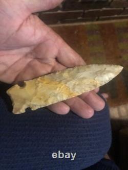 Big osceola greenbrier, 5 3/4 long. Early archaic extremly nice spear, tenn creek