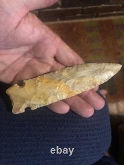 Big osceola greenbrier, 5 3/4 long. Early archaic extremly nice spear, tenn creek