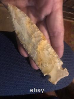 Big osceola greenbrier, 5 3/4 long. Early archaic extremly nice spear, tenn creek