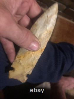 Big osceola greenbrier, 5 3/4 long. Early archaic extremly nice spear, tenn creek