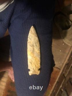 Big osceola greenbrier, 5 3/4 long. Early archaic extremly nice spear, tenn creek