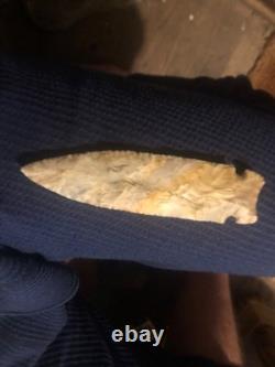 Big osceola greenbrier, 5 3/4 long. Early archaic extremly nice spear, tenn creek