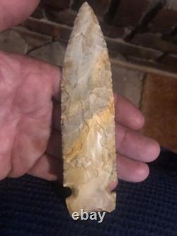Big osceola greenbrier, 5 3/4 long. Early archaic extremly nice spear, tenn creek