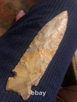 Big osceola greenbrier, 5 3/4 long. Early archaic extremly nice spear, tenn creek