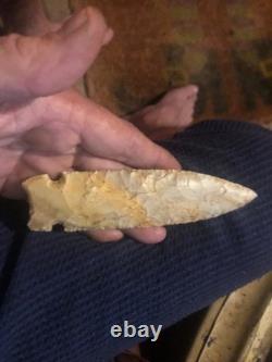 Big osceola greenbrier, 5 3/4 long. Early archaic extremly nice spear, tenn creek