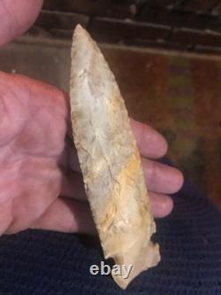 Big osceola greenbrier, 5 3/4 long. Early archaic extremly nice spear, tenn creek