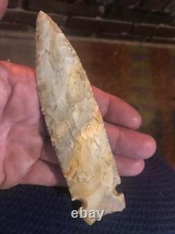 Big osceola greenbrier, 5 3/4 long. Early archaic extremly nice spear, tenn creek