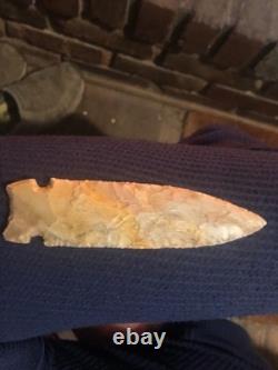 Big osceola greenbrier, 5 3/4 long. Early archaic extremly nice spear, tenn creek