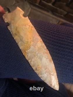 Big osceola greenbrier, 5 3/4 long. Early archaic extremly nice spear, tenn creek