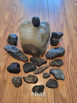 Black Jade Cougar Native American Indian Stone Effigy RockArt, Artifacts, Tools