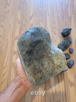 Black Jade Cougar Native American Indian Stone Effigy RockArt, Artifacts, Tools