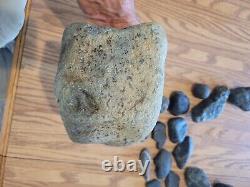 Black Jade Cougar Native American Indian Stone Effigy RockArt, Artifacts, Tools