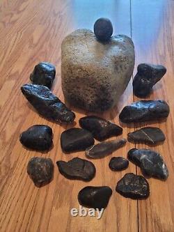 Black Jade Cougar Native American Indian Stone Effigy RockArt, Artifacts, Tools