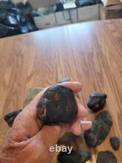 Black Jade Cougar Native American Indian Stone Effigy RockArt, Artifacts, Tools