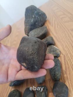 Black Jade Dino Native American Face Stone Effigy Rock Art, Artifacts, Tools