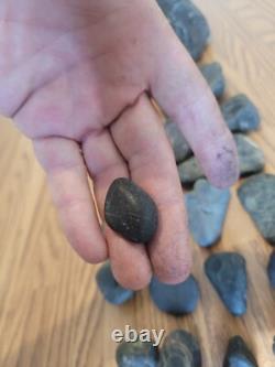 Black Jade Dino Native American Face Stone Effigy Rock Art, Artifacts, Tools