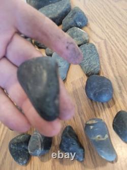 Black Jade Dino Native American Face Stone Effigy Rock Art, Artifacts, Tools