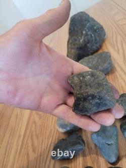 Black Jade Dino Native American Face Stone Effigy Rock Art, Artifacts, Tools