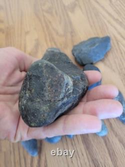 Black Jade Dino Native American Indian Stone Effigy Rock Art, Artifacts, Tools