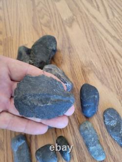 Black Jade Dino Native American Indian Stone Effigy Rock Art, Artifacts, Tools