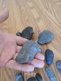 Black Jade Dino Native American Indian Stone Effigy Rock Art, Artifacts, Tools