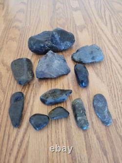 Black Jade Dino Native American Indian Stone Effigy Rock Art, Artifacts, Tools