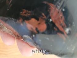 Black/Red Obsidian Hand Axe Native American Stone Rock Art, Artifacts, Tools