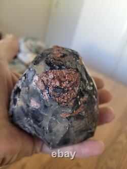 Black & Red Obsidian Native American Stone Effigy Rock Art, Artifacts, Tools