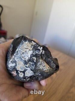 Black & Red Obsidian Native American Stone Effigy Rock Art, Artifacts, Tools