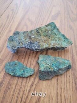 Blue & Gold Fish Native American Stone Effigy Rock Art, Artifacts, Tools