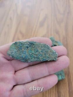 Blue & Gold Fish Native American Stone Effigy Rock Art, Artifacts, Tools