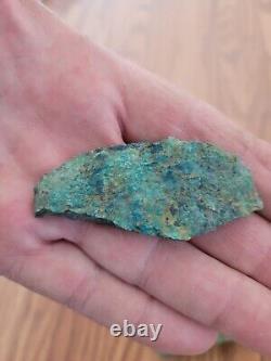 Blue & Gold Fish Native American Stone Effigy Rock Art, Artifacts, Tools