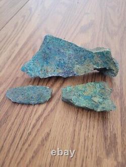 Blue & Gold Fish Native American Stone Effigy Rock Art, Artifacts, Tools