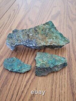 Blue & Gold Fish Native American Stone Effigy Rock Art, Artifacts, Tools