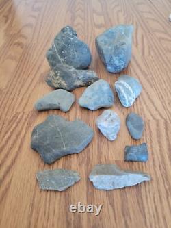 Blue/Gray Deer Head Native American Stone Effigy Rock Art, Artifacts, Tools