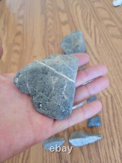 Blue/Gray Deer Head Native American Stone Effigy Rock Art, Artifacts, Tools