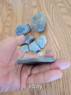 Blue/Gray Deer Head Native American Stone Effigy Rock Art, Artifacts, Tools