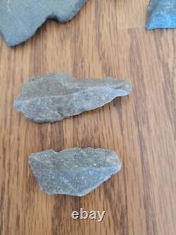 Blue/Gray Deer Head Native American Stone Effigy Rock Art, Artifacts, Tools