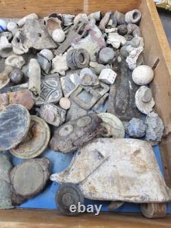 Box Of Civil War and other Artifacts found while metal detecting in virginia
