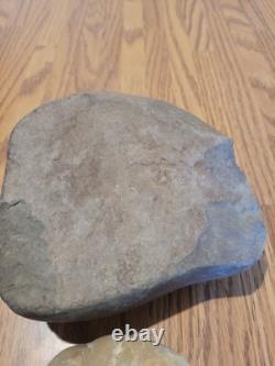 Brown Mortar & Pestle Native American Stone Rock Art, Artifacts, Tools