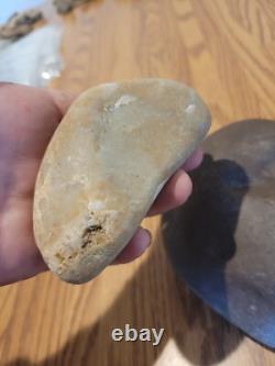 Brown Mortar & Pestle Native American Stone Rock Art, Artifacts, Tools